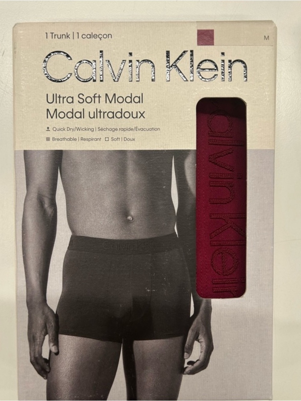 Calvin Klein Men's Ultra Soft Modal Trunk - cotton stretch breathable plum